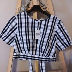 Plaid Crop Top